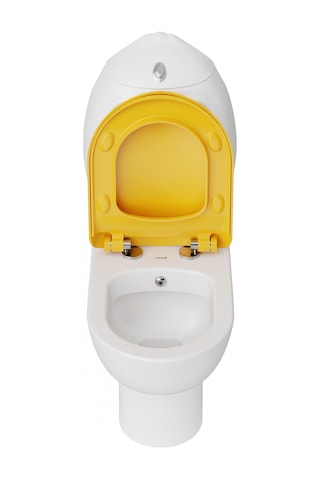 Ducky Duvara Dayalı Çocuk Klozet Takımı Beyaz