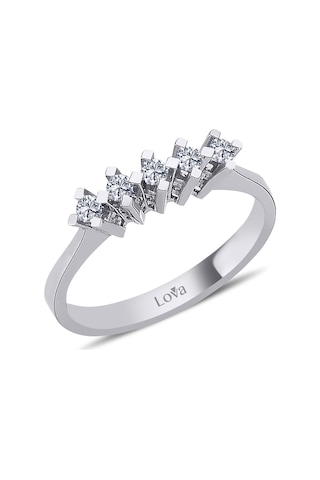 Lova G Renk 0,20 Karat Pırlanta Beştaş Yüzük - 1070084
