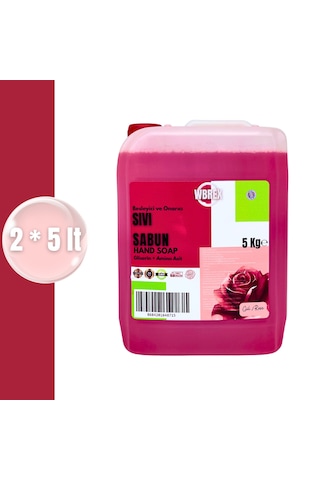 Wbrex Gül Özlü Sıvı Sabun 2 x 5 L