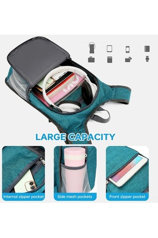 Tongxida Geçirmez Hafif Sırt Çantası - Erkek Kadın İçin Seyahat & Bisiklet Siyah Siyah