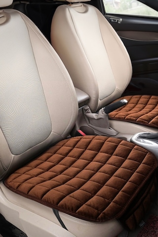 Premium Cepli Terletmez Ortopedik Oto Koltuk Minderi - 1 Adet - Kahverengi