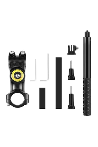 Fimtech Insta360 Uyumlu Görünmez Selfie Çubuk Motosiklet Bağlantı Aparatı
