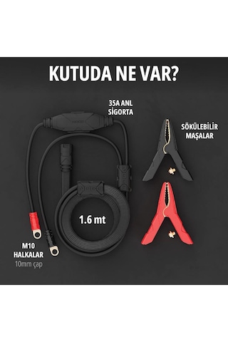 Noco Gpa002 Genıuspro25 İçin Maşalı Akü Bağlantı Kablosu