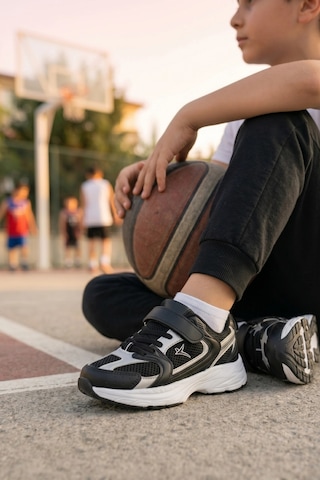 In Step Sarox Unısex Siyah Çocuk Spor Ayakkabı