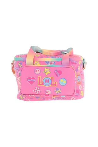 Kaukko Kids Thermo Isı Yalıtımlı Kız Çocuk Lol Baskılı Pembe Beslenme Çantası L7237 İki Bölmeli Pembe