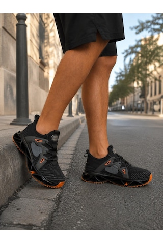 Modaonn Nefes Alabilen Triko Dokusu Ve Modern Tasarımıyla Erkek Sneaker Siyah