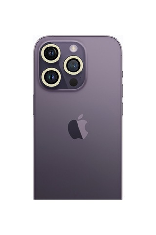iPhone Uyumlu 13 Pro Max Neon Fosforlu Kamera Lens - Beyaz