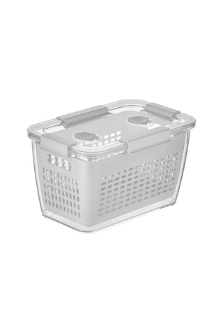 Selka Home - Lavin 2 Litre Açık Gri Saklama Kabı Sku: Smg8690010582492