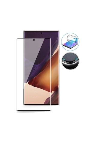 Samsung Galaxy Note 20 Screen Protector 9d Kavisli Şeffaf Polymer Nano Ekran Koruyucu