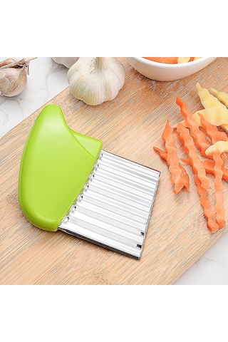 Paslanmaz Çelik Patates Dilimleyici, Meyve Ve Sebzeler İçin Uygun, 4 Adet, Çok Renkli Diğer
