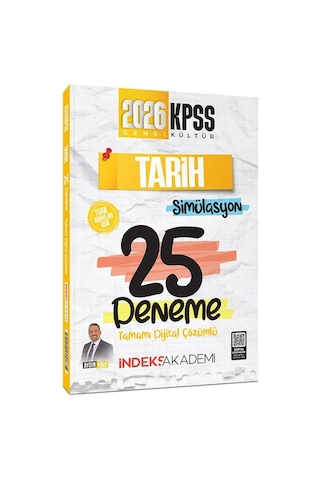 İndeks Akademi 2026 Kpss Tarih Simülasyon 25 Deneme Çözümlü - Aydın Yüce İndeks Akademi Yayıncılık İndeks Akademi 2026 Kpss Tarih Simülasyon 25 Deneme Çözümlü - Aydın Yüce İndeks Akademi Yayıncılık