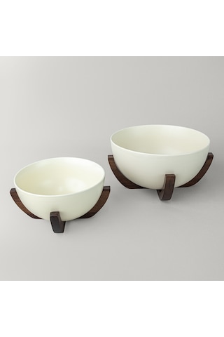 Linens Curve 18 Cm Sunum Kasesi Ekru Ekru