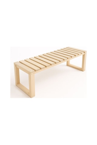 Dekorela Ahşap Bench Şeffaf Vernik