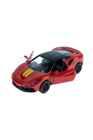 Oyuncak Metal Çek Bırak Süper Sport Araba Kırmızı 11 Cm
