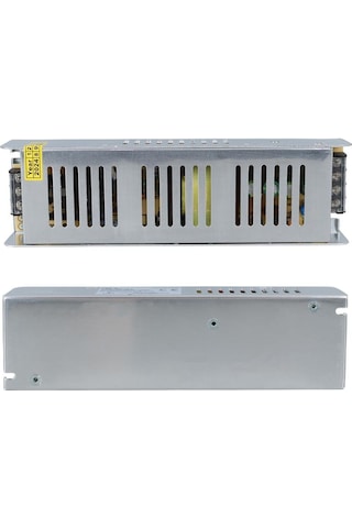 Ledx Aln-m2485s 24 Volt 8.5 Amper Slim Metal Kasa 200x60x40mm