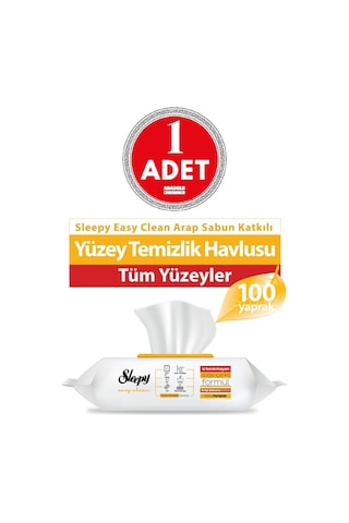 Sleepy Easy Clean Yüzey Temizlik Havlusu 100'lü Diğer