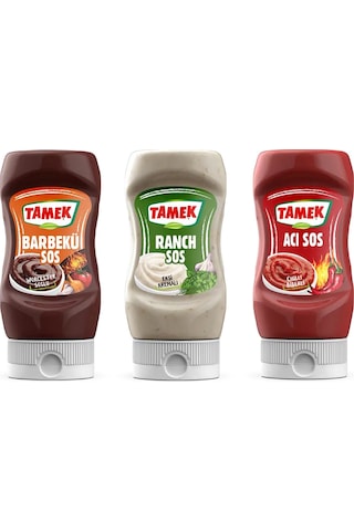 Tamek Barbekü - Ranch - Acı Sos 3 Lü Set