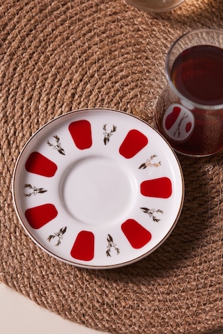 Karaca Bergamot Porselen Tekli Çay Tabağı 12 Cm V2