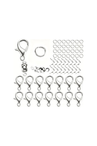 Willowhaven 60 Adet Sağlam Alaşım Istakoz Kilit Halka İle Takı Yapımı Bileklik Kolye Diğer