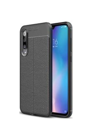 Xiaomi Mi 9 Kılıf Zore Niss Deri Desenli Silikon Kılıf