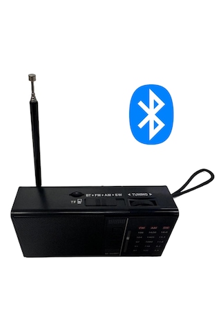 Meir M-568BT Bluetooth Hoparlör Şarjlı Fm Mini Cep Radyosu