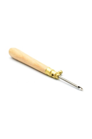 Nurge Ince Ahşap Saplı Panç Tığı - 1.20mm - 1.60mm- 2.20mm 3 Adet
