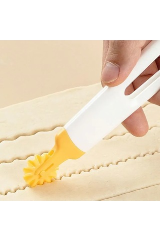 Fosenze Beyaz Abs Plastik Hamur Silme Çubugu, 15.5x2.5 Cm, Hafif Kullanım, Eşit Hamur Yayma, Fırıncılar İçin, Dayanıklı Malzeme