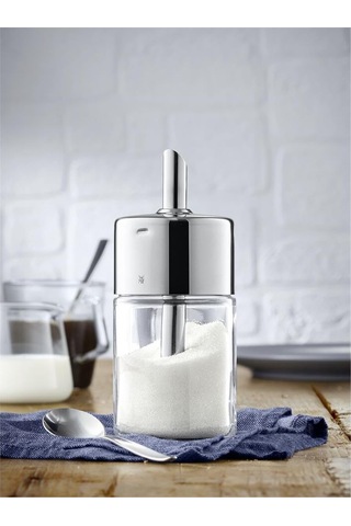Wmf Barista Şekerlik, 240 G, Cam Şeker Dağıtıcı, Cromargan Yüksek Kaliteli Parlak Paslanmaz Çelik, Sku: Smg8690010548818 Açık Mavi