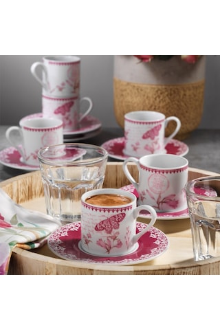 Kütahya Porselen Rüya 9743 Desen Kahve Fincan Takımı