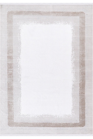 Safir 4038 Bej Uzun Ömürlü Yumuşak Polyester Halı Bej