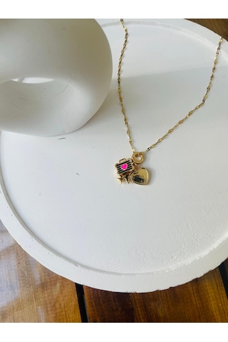 Uçak Seyahat Charm Çelik Kolye