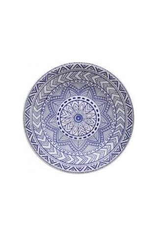 Porselen Zeugma 6 Parça 27 Cm Servis Tabak Mavi