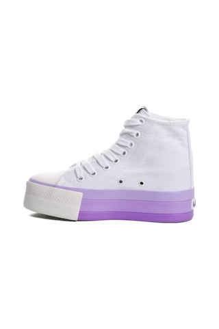 United Colors Of Benetton Beyaz-lila Kadın Spor Ayakkabı Bn-30944 G Beyaz-lila Beyaz - Lila