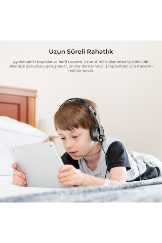 Lecoo HT106 USB Kablolu Mikrofonlu Kulak Üstü Kulaklık Siyah