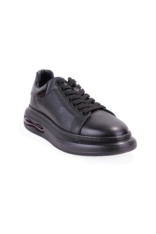 Hammer Jack 10225014 Marsa Siyah Ortopedik Günlük Erkek Deri Ayakkabı Siyah