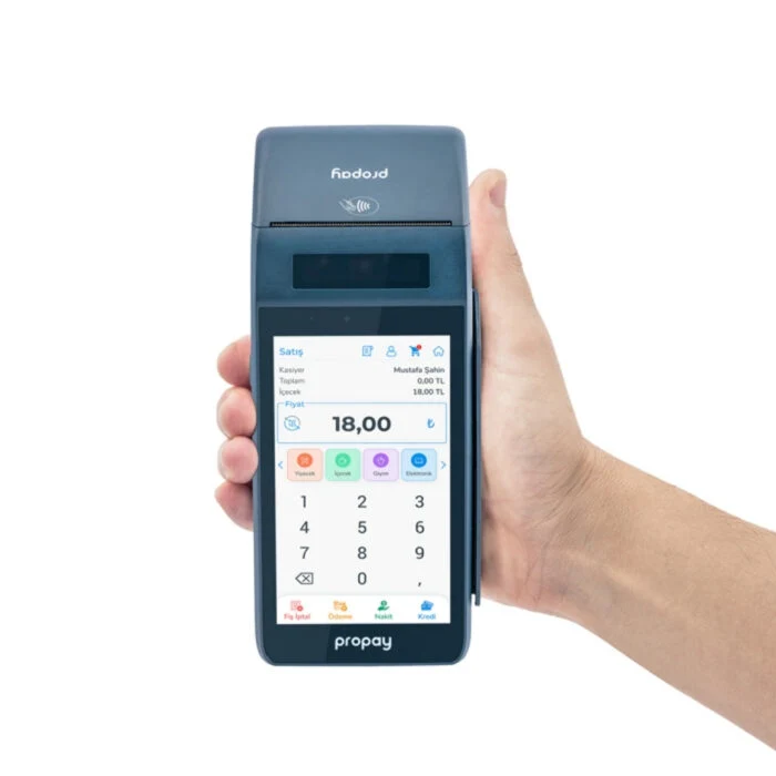 Propay P1000 Ecr Android Yazarkasa Pos Wifi + 4g Yeni Nesil Yazar Kasa Pos Silikon Kılıf