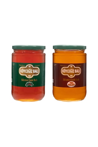 Köyceğiz Balı Çam Balı 850 G + Köyceğiz Balı Çiçek Balı Cam Kavanoz 850 G