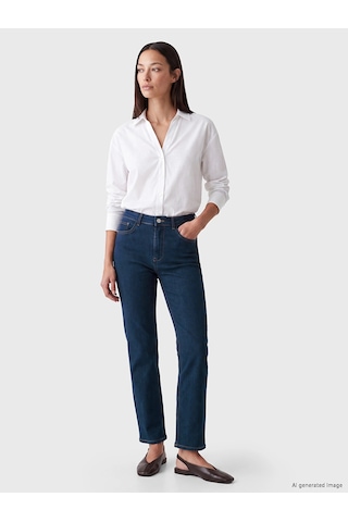 LC Waikiki Lcwaıkıkı Classic İndigo Flare Kadın Jean Pantolon Dark Rodeo