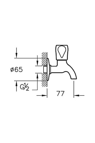 Artema A41585 Kısa Musluk Krom