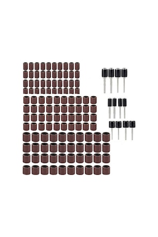 Geeroyoo 132 Parça Döner Alet Zımpara Seti - 80 Kum Paslanmaz Çelik, Ahşap Ve Metal Parlatma İçin