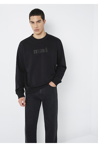 Mavi - Bisiklet Yaka Siyah Sweatshirt 0s10551-900 Siyah