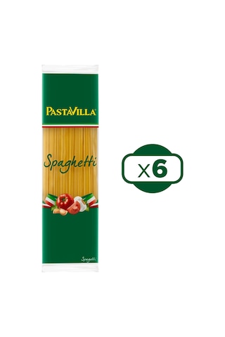 Pastavilla Spagetti Makarna 500 Gr X 6 Adet Yeni Ambalaj