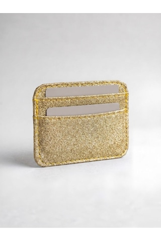 Satuna Simli 5 Bölmeli Kadın Kartlık Cüzdan Sarı