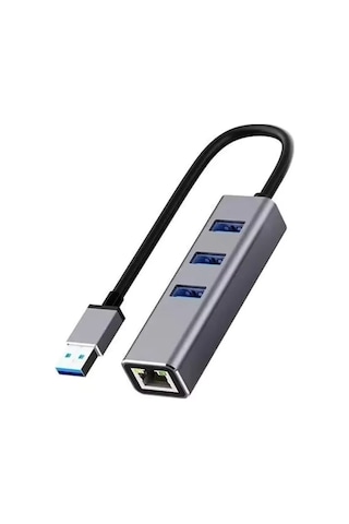 Usb 3.0 Gigabit Ethernet Adaptör + 3 Port Usb 3.0 Hub 4 İn 1 Çoklayıcı 1
