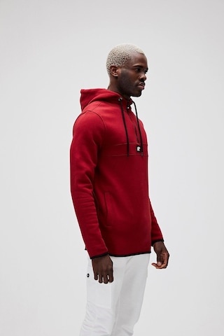 Bad Bear Defence Half-zip Hoodie Bordo Yarım Fermuarlı Kapüşonlu Erkek Sweatshirt 001