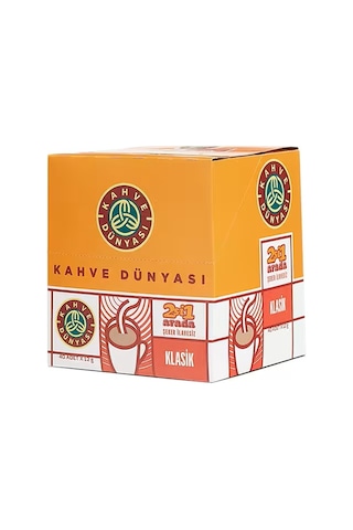 Kahve Dünyası 2si1 Arada Klasik Hazır Kahve 40'lı Paket Granül