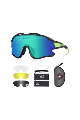 Queshark Polarize Anti-Uv Outdoor 4 Lens Ultra Hafif Spor Motorsi