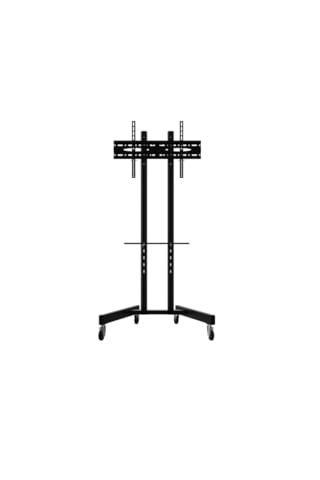 Alpin TV Ev Tipi Salon Oturma Odası Toplantı Odası için Bilgisayar Askı Aparatlı Metal Ayaklı Tekerlekli TV Sehpası/Ünitesi