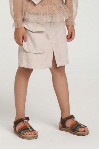 Xo Kids Kız Çocuk Etek 1-4 Yaş 2537 Gri
