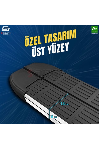 S-dizayn Jaecoo J7 S-line Krom Yan Basamak 183 Cm 2023 Üzeri